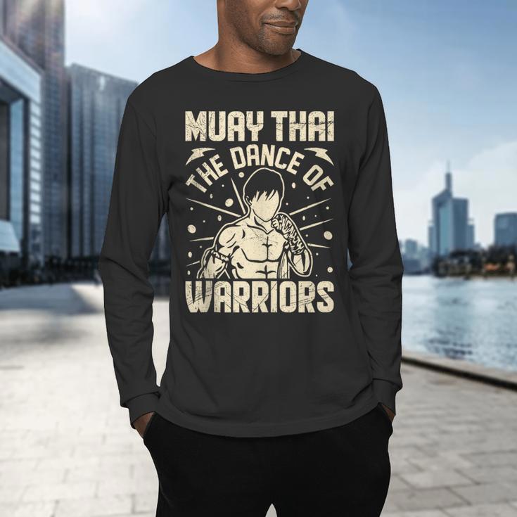 Muay Thai The Dance Of Warriors Muay Thai Men's Long Sleeve T-Shirt Muay Thai The Dance Of Warriors Muay Thai Men's Long Sleeve T-Shirt
