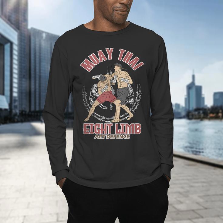 Muay Thai Eight Limb Art Defence Men's Long Sleeve T-Shirt