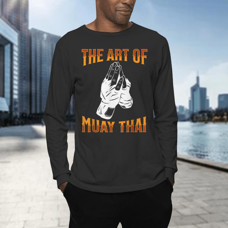 Muay Thai Fighter The Art Of Muay Thai Men's Long Sleeve T-Shirt Muay Thai Fighter The Art Of Muay Thai Men's Long Sleeve T-Shirt