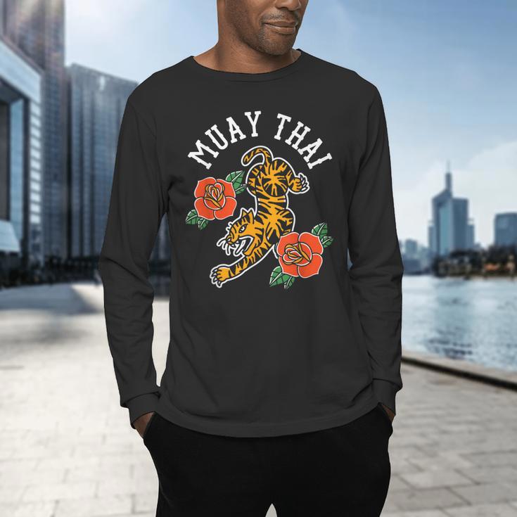 Muay Thai Fighter Hobby Martial Arts Boxing Men's Long Sleeve T-Shirt Muay Thai Fighter Hobby Martial Arts Boxing Men's Long Sleeve T-Shirt