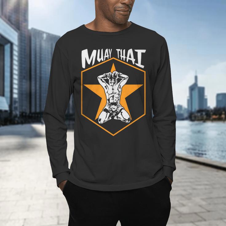 Muay Thai Fighter Sleeveless Men's Long Sleeve T-Shirt