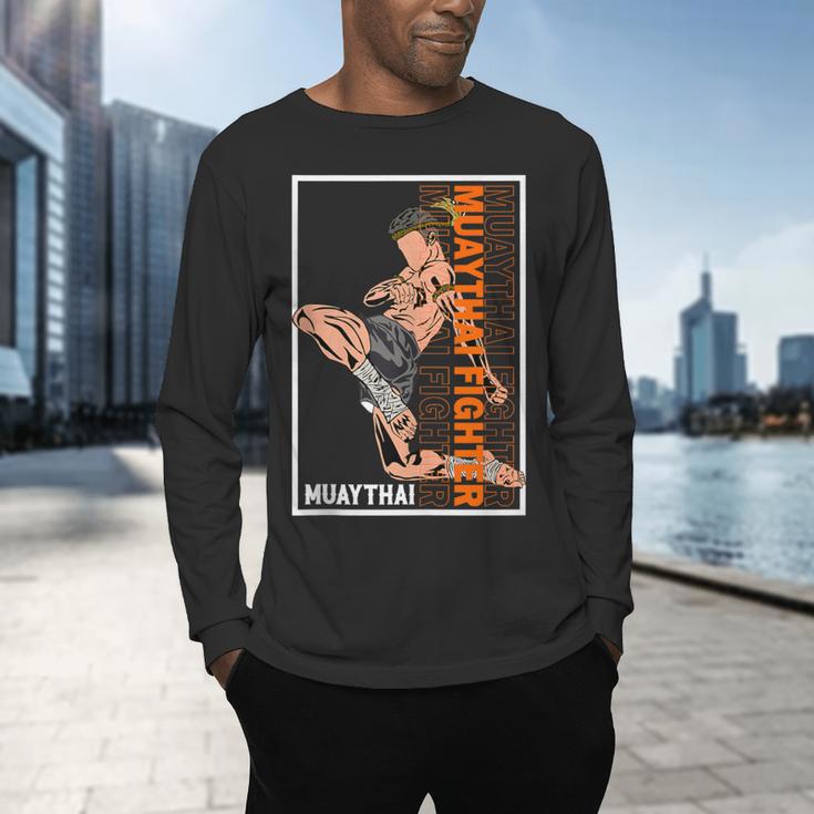 Muay Thai Fighter Men's Long Sleeve T-Shirt Muay Thai Fighter Men's Long Sleeve T-Shirt