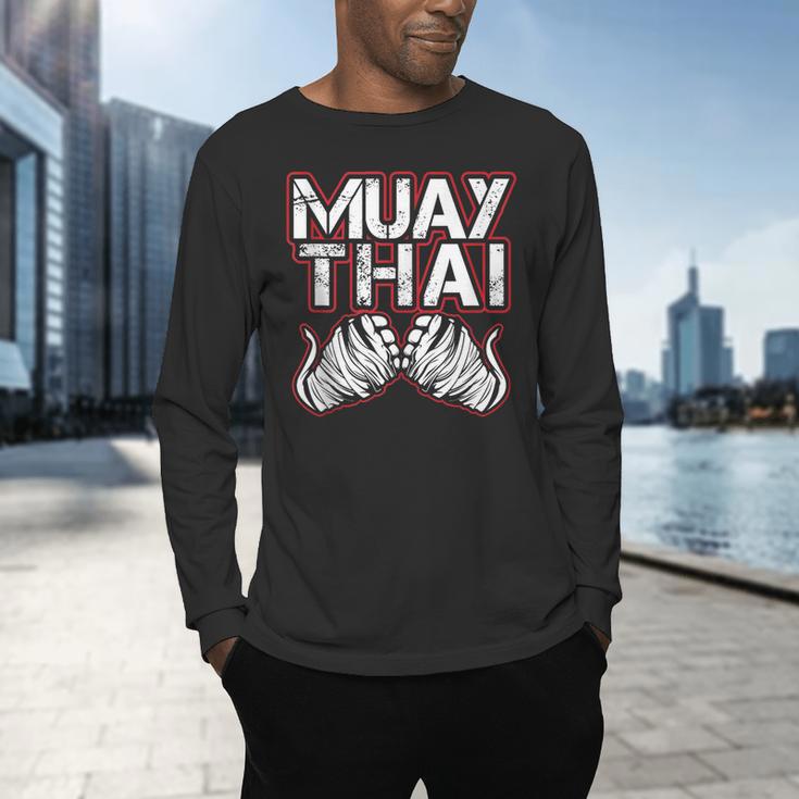 Muay Thai Lover For Fight Fans Men's Long Sleeve T-Shirt