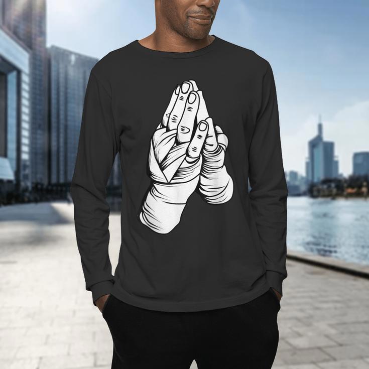 Muay Thai Martial Arts Combat Boxing Sport Men's Long Sleeve T-Shirt