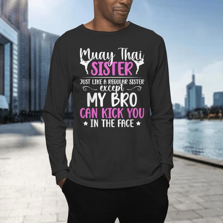 Muay Thai Sister Definition Muay Thai Sis Men's Long Sleeve T-Shirt