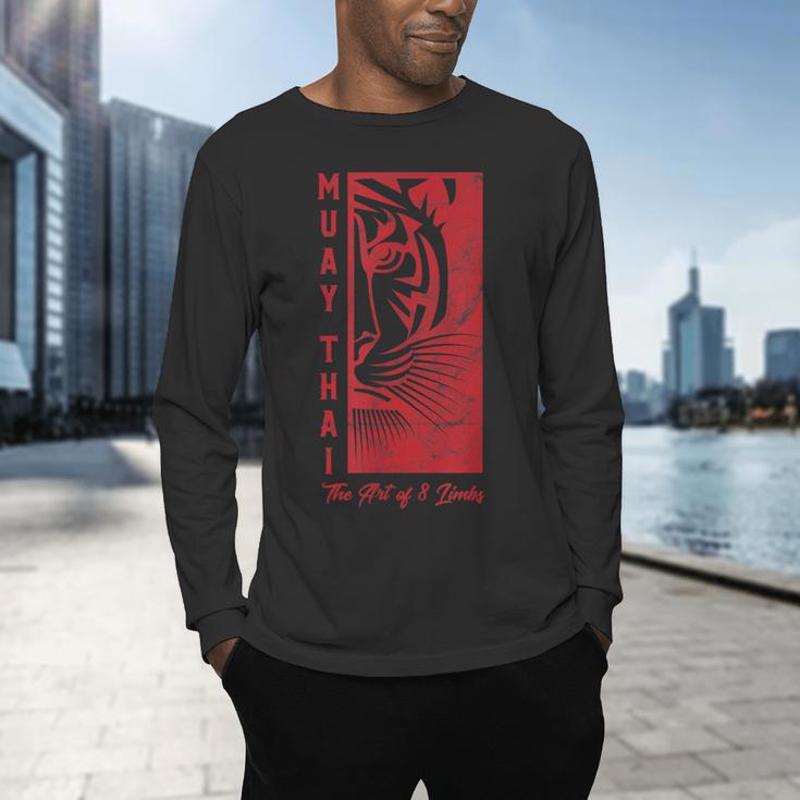 Muay Thai Tiger Art Of 8 Limbs Kickboxing Shirt Men's Long Sleeve T-Shirt