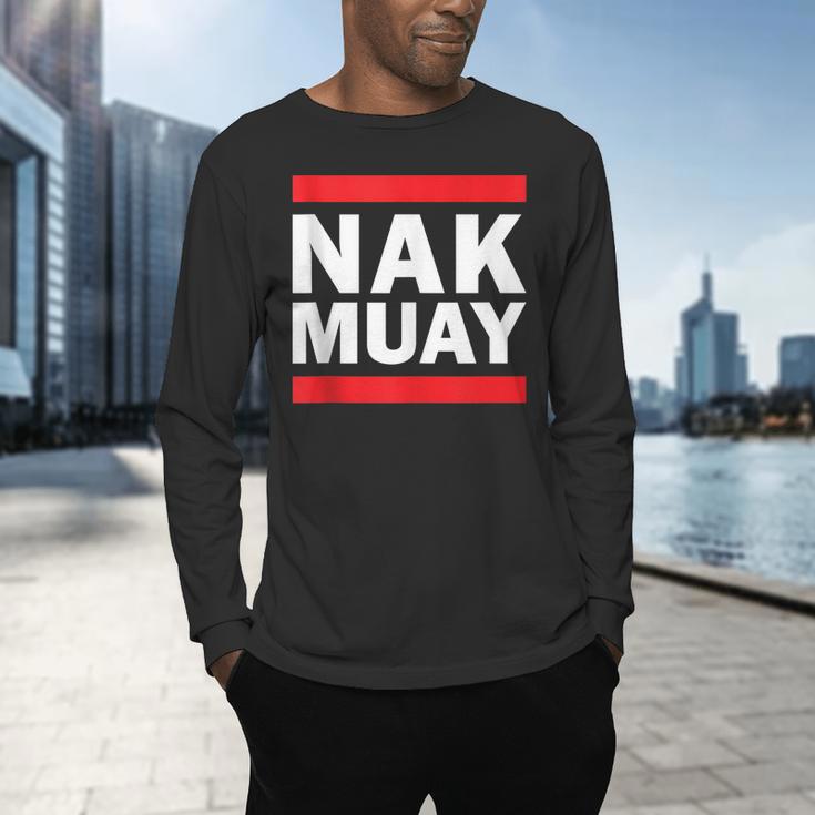 Nak Muay Thai Fighter Men's Long Sleeve T-Shirt Nak Muay Thai Fighter Men's Long Sleeve T-Shirt