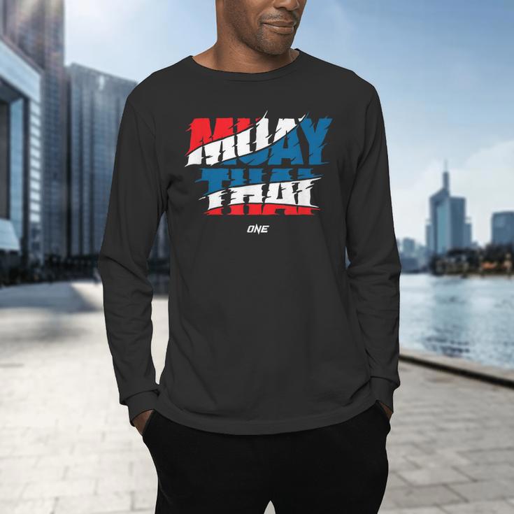 Official ONE Muay Thai Flag Men's Long Sleeve T-Shirt