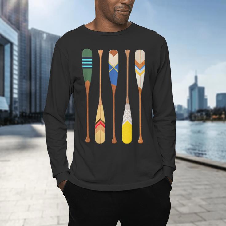 Paddle Canoe Men's Long Sleeve T-Shirt Paddle Canoe Men's Long Sleeve T-Shirt