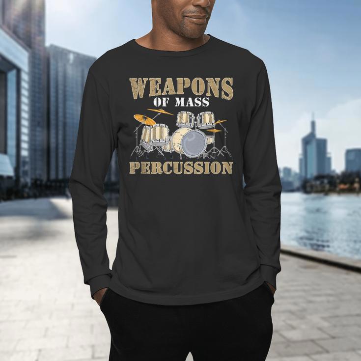 Rock Band Musical Instrument Drum Kit Men's Long Sleeve T-Shirt Rock Band Musical Instrument Drum Kit Men's Long Sleeve T-Shirt