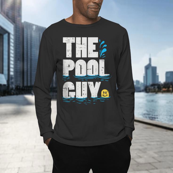 Summer Pool Guy Swimming Pool Boy Men's Long Sleeve T-Shirt Summer Pool Guy Swimming Pool Boy Men's Long Sleeve T-Shirt