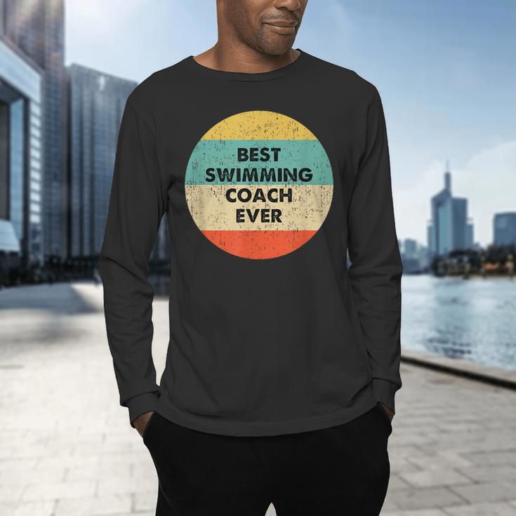 Swimming Coach Men's Long Sleeve T-Shirt Swimming Coach Men's Long Sleeve T-Shirt