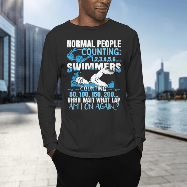 Swimming Humor Swim Men's Long Sleeve T-Shirt Swimming Humor Swim Men's Long Sleeve T-Shirt