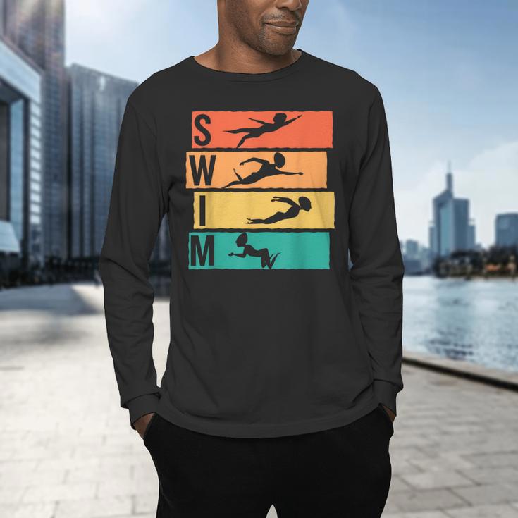 Swimming Swim Men's Long Sleeve T-Shirt