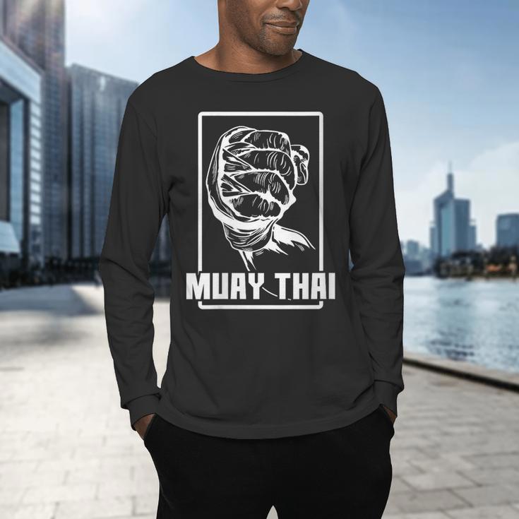 Women's Muay Thai Boxing Arm Men's Long Sleeve T-Shirt Women's Muay Thai Boxing Arm Men's Long Sleeve T-Shirt