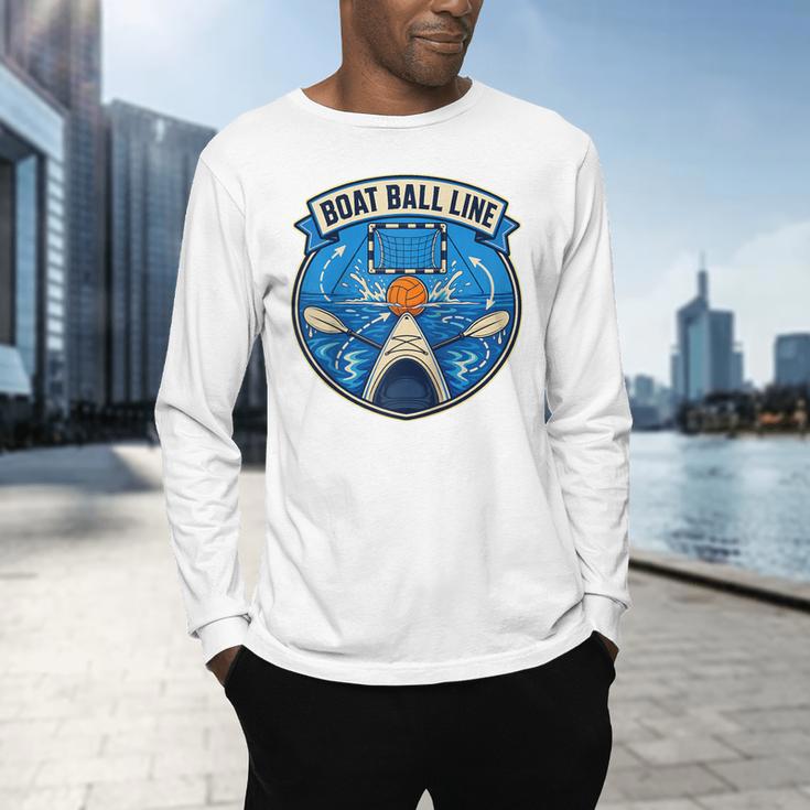 Boat Ball LINE Kayak Polo Canoe Team Raglan Baseball Tee Men's Long Sleeve T-Shirt