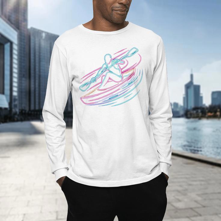 Canoe Canoeing Kayak Paddling Canoeist Men's Long Sleeve T-Shirt