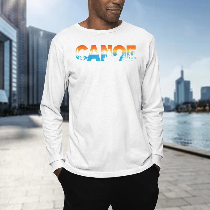 Canoe Canoeing Retro Canoe Raglan Baseball Tee Men's Long Sleeve T-Shirt