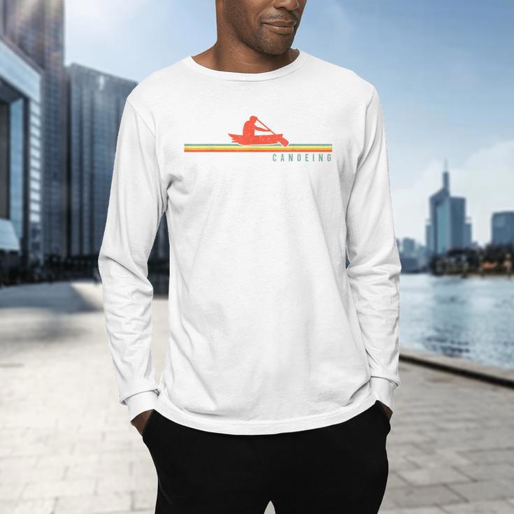 Canoe Canoeing Retro Vintage Canoeing Men's Long Sleeve T-Shirt Canoe Canoeing Retro Vintage Canoeing Men's Long Sleeve T-Shirt