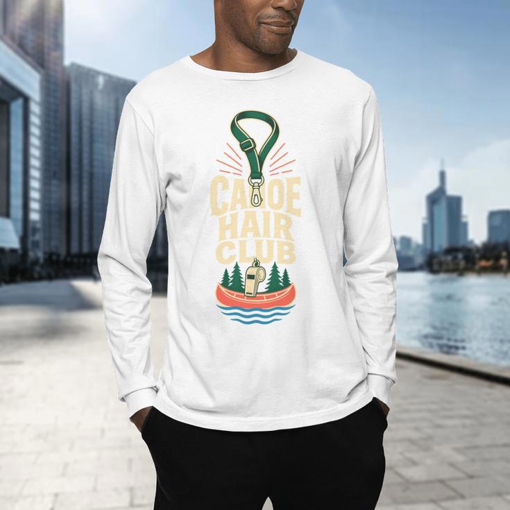 Canoe Hair Club Paddling Retro Comfort Colors Crop Top Men's Long Sleeve T-Shirt Canoe Hair Club Paddling Retro Comfort Colors Crop Top Men's Long Sleeve T-Shirt