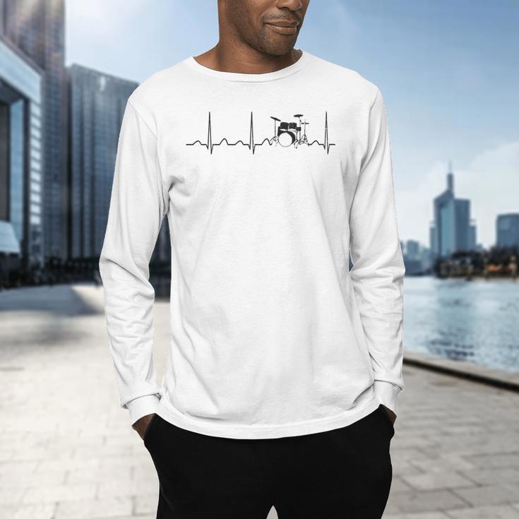 Drum Kit Set Drummer Sweatshirt Men's Long Sleeve T-Shirt Drum Kit Set Drummer Sweatshirt Men's Long Sleeve T-Shirt