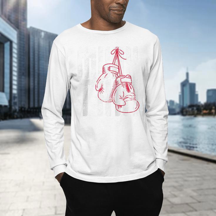 Fighter Gloves Muay Thai Raglan Baseball Tee Men's Long Sleeve T-Shirt