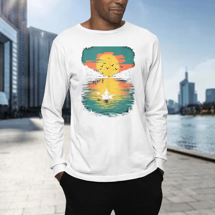 Kayak Kayak Canoe Lake Kayak Canoeing Sleeveless Men's Long Sleeve T-Shirt
