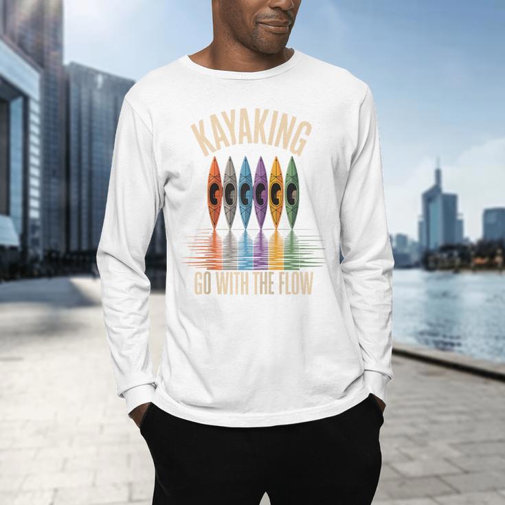 Kayak And Canoe Lake Fun Raglan Baseball Tee Men's Long Sleeve T-Shirt