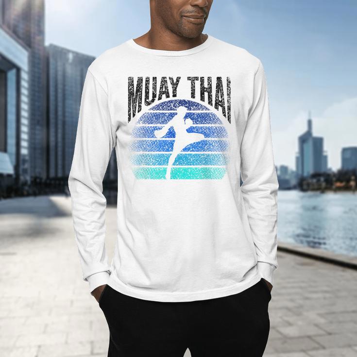 Muay Thai Hobby Fighter Martial Arts Boxing Men's Long Sleeve T-Shirt