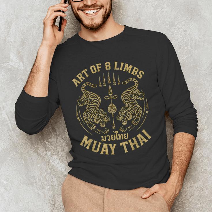 Art Of 8 Limbs MMA Tiger Muay Thai Fighter Muay Thai Men's Long Sleeve T-Shirt