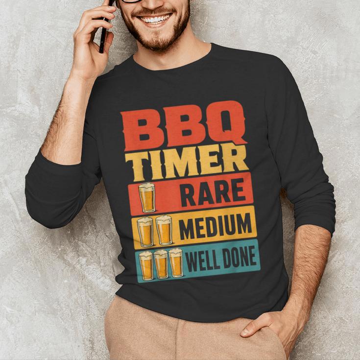 BBQ Dad Griller Weekend Barbecue Men's Long Sleeve T-Shirt BBQ Dad Griller Weekend Barbecue Men's Long Sleeve T-Shirt