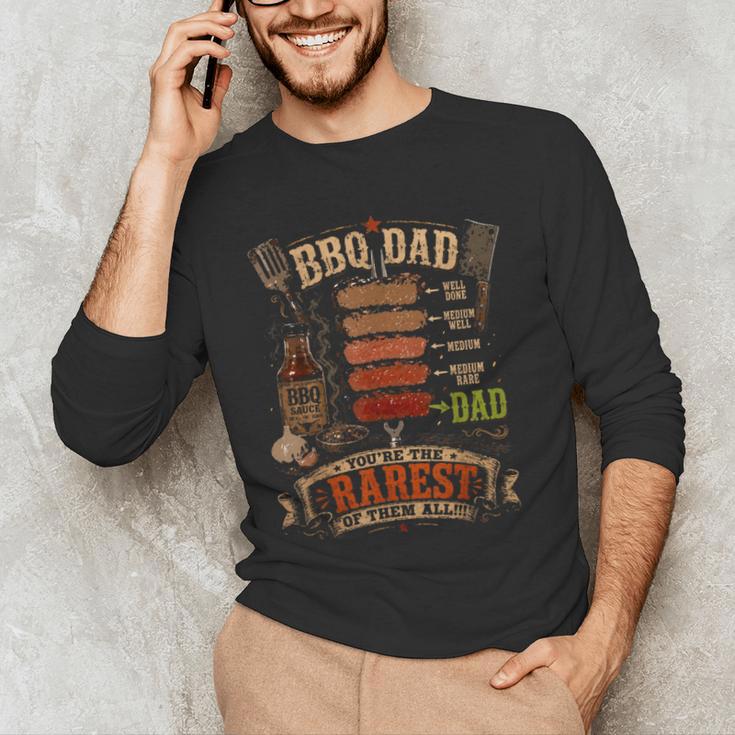 BBQ Shirt Steak BBQ Dad You'Re The Rarest Of Them All Men's Long Sleeve T-Shirt
