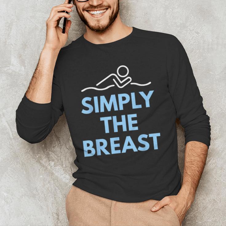 Breaststroke Swimming SwimmerShirt Men's Long Sleeve T-Shirt Breaststroke Swimming SwimmerShirt Men's Long Sleeve T-Shirt