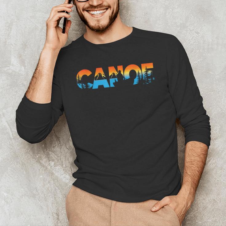 Canoe Canoeing Retro Canoe Men's Long Sleeve T-Shirt