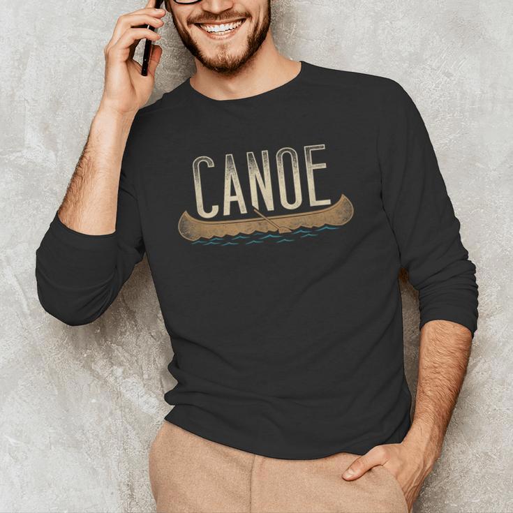 Canoe Canoeing Vintage Canoe Men's Long Sleeve T-Shirt