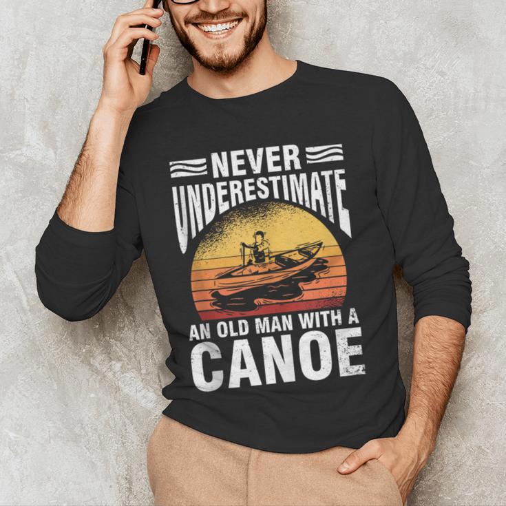 Canoe Old Man Sleeveless Men's Long Sleeve T-Shirt
