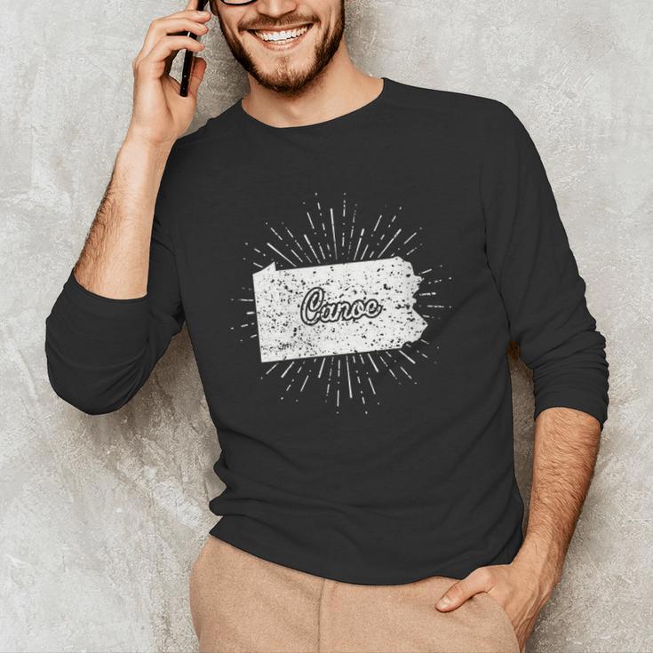 Canoe Pennsylvania Men's Long Sleeve T-Shirt Canoe Pennsylvania Men's Long Sleeve T-Shirt