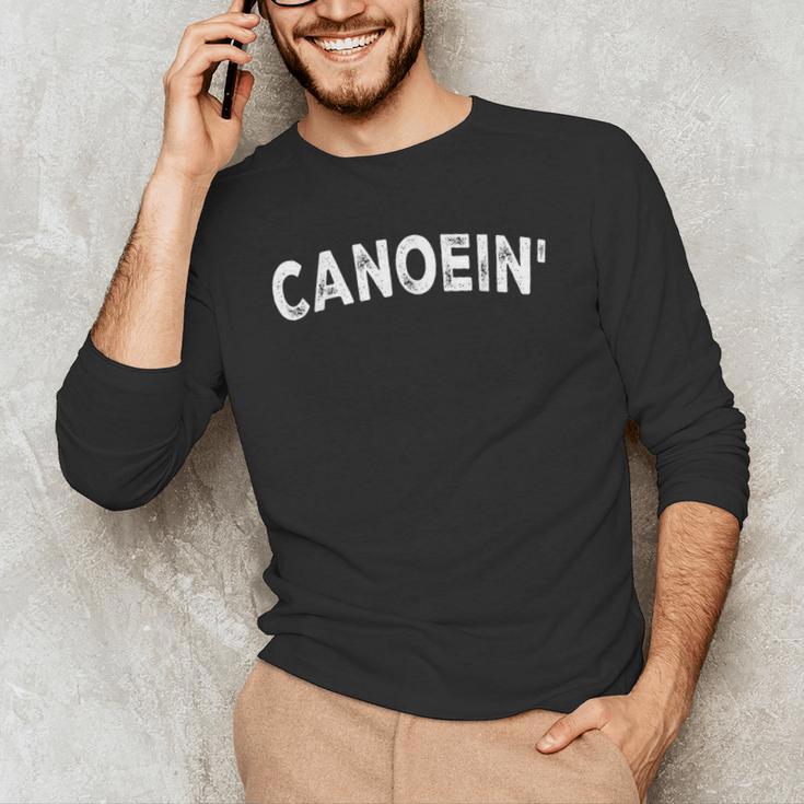 Canoein' Men's Long Sleeve T-Shirt