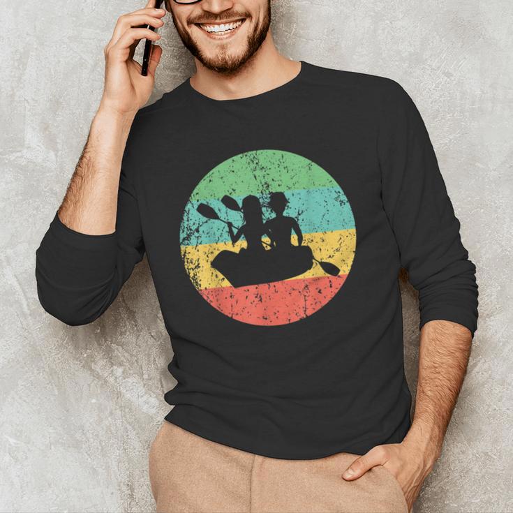 Canoeing Shirt Vintage Retro Canoe Men's Long Sleeve T-Shirt