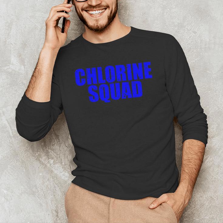 Chlorine Crew Swimming Men's Long Sleeve T-Shirt Chlorine Crew Swimming Men's Long Sleeve T-Shirt