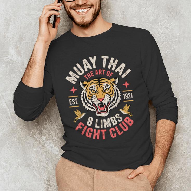 Cool Muay Thai Art For Men Women Kickboxer MMA Muay Thai Men's Long Sleeve T-Shirt Cool Muay Thai Art For Men Women Kickboxer MMA Muay Thai Men's Long Sleeve T-Shirt