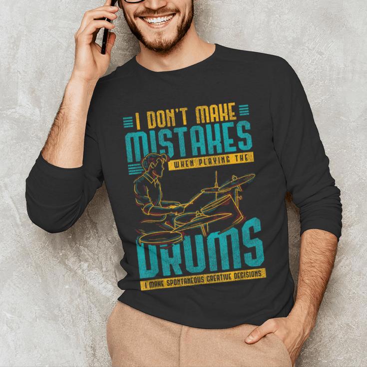 Drummer Drummer Drum Kit Men's Long Sleeve T-Shirt Drummer Drummer Drum Kit Men's Long Sleeve T-Shirt