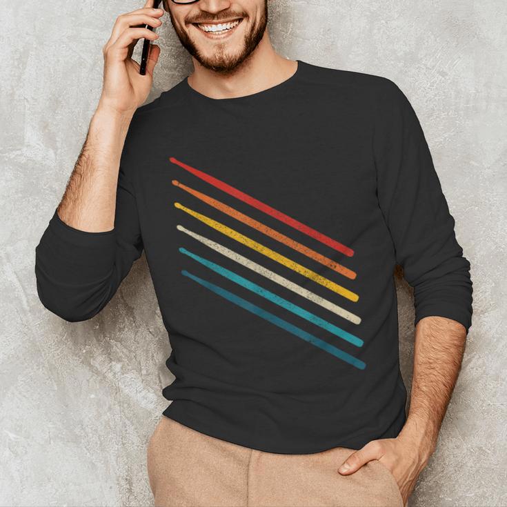 Drummer Drum Kit Vintage Retro Drummer Men's Long Sleeve T-Shirt Drummer Drum Kit Vintage Retro Drummer Men's Long Sleeve T-Shirt