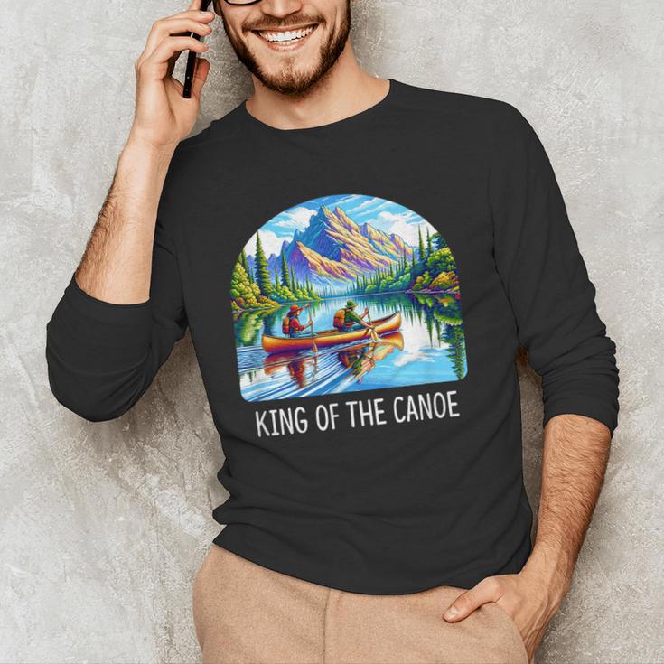 King Of The Canoe Canoeing Men's Long Sleeve T-Shirt