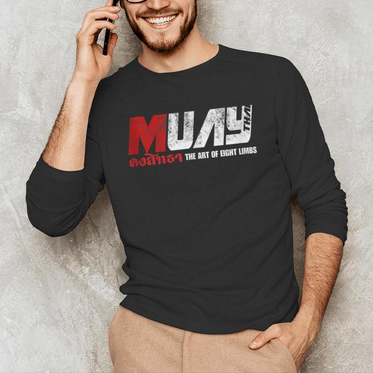 Martial Arts Muay Thai Men's Long Sleeve T-Shirt