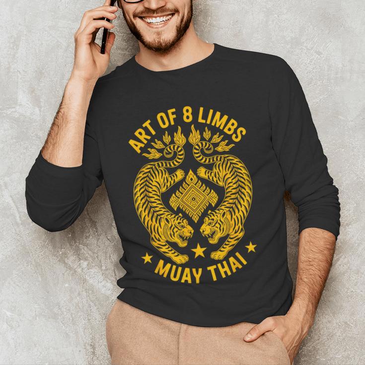 Muay Thai Art Of 8 Limbs Thai Boxing Men's Long Sleeve T-Shirt Muay Thai Art Of 8 Limbs Thai Boxing Men's Long Sleeve T-Shirt