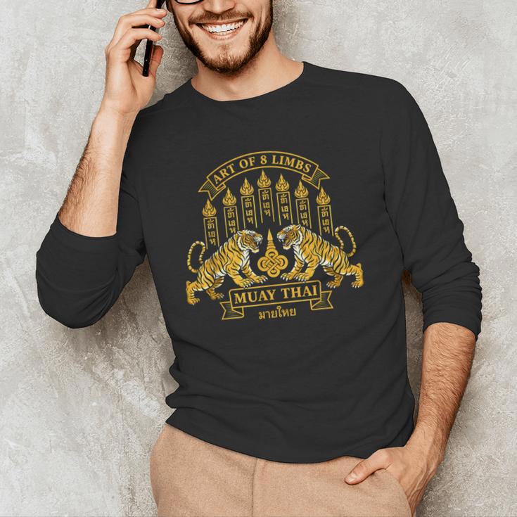 Muay Thai Art Of 8 Limbs Tiger Martial Arts Men's Long Sleeve T-Shirt