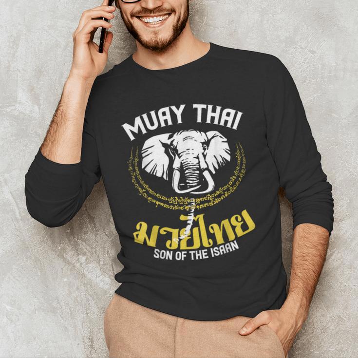 Muay Thai Thai Boxing Elephant Martial Arts T-Shirt Men's Long Sleeve T-Shirt Muay Thai Thai Boxing Elephant Martial Arts T-Shirt Men's Long Sleeve T-Shirt