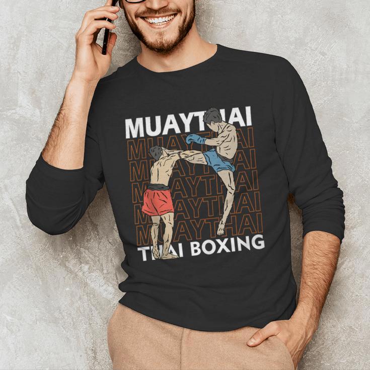 Muay Thai Boxing Men's Long Sleeve T-Shirt Muay Thai Boxing Men's Long Sleeve T-Shirt
