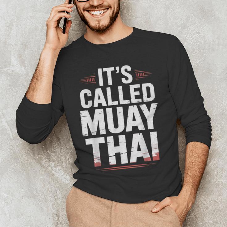 Muay Thai Condition Humor Lifestyle Identity Training Men's Long Sleeve T-Shirt